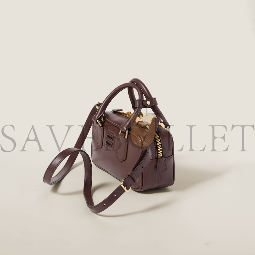 MIUMIU ARCADIE LEATHER BAG 5BB142 (22*10.5*7.5cm)